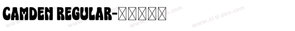 Camden Regular字体转换